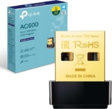 TP-Link Archer T2U Nano WiFi Dongle, AC600 USB WiFi Adapter for PC, Dual Band High Speed with 5 GHz Band, Desktop & Laptop