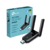 TP-Link Archer T5U Plus AC1300 USB WiFi Dongle for PC, Dual-Band USB WiFi Adapter with 2 High-Gain Windows 11/10/8.1/8/7, Plug and Play