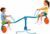 TP TOYS Spiro Spin Teeter Totter Outdoor Seesaw for 3-8 Year Old Kids, Bounces and Spins 360 Degrees, Develop Balance and Co-ordination, Garden and Outdoor See Saw, Blue