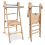 TP Toys Active-Tots Helper Tower Folding Step Stool for Toddlers and Kids, Foldable Standing Tower for Kitchen (Prime Members)