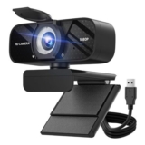 TRAUSI 1080P HD Webcam with Mic, Privacy Cover, Wide-Angle
