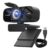 TRAUSI 1080P HD Webcam with Mic, Privacy Cover, Wide-Angle