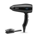 TRESemme Smooth Lustre Folding 2000 Travel Hair Dryer, Includes Mini Hairbrush, Dual Voltage for Worldwide Use