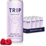TRIP Calm Magnesium Drink, Alcohol Free Mocktail, Raspberry Blossom, 12pack