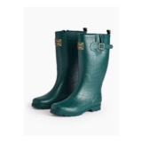 TU Adult Green Croc Long Wellies – Mixed Sizes