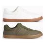 TU Khaki/White Canvas Trainers – Sizes – 7 – 12