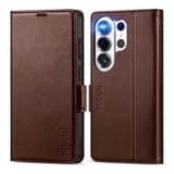TUCCH Wallet Folio Case for Galaxy S26 Ultra 6.9 ChocolateBrown