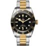 TUDOR Black Bay S&G 41mm Black/Gold Dial Automatic Mens Bracelet Watch