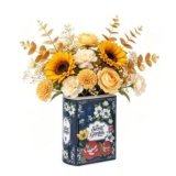 TWINKLEMON Book-Shaped Ceramic Flower Vase