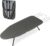 Tabletop Ironing Board Table Top Ironing Board with Iron Rest Small Foldable Ironing Table, Portable Ironing Table Non-Slip Folding Legs, for Apartments, Dorms, 82×32 cm (Gray)