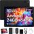 Tablets 10 inch Tablet Android 16,24GB RAM 64GB ROM (1TB TF Expand),5G WiFi 6,1280 x 800 HD, 5MP8MP Dual Camere,Android Tablet with Keyboard, Stylus, Mouse, Earphone, Case (Black)