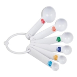 Tala 6-Piece Plastic Measuring Spoons Set, White