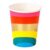 Talking Tables Pack of 8 Rainbow Paper Party Cups, Birthday Partyware Recyclable & Disposable Tableware Volume: 250ml