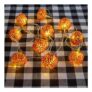 Talking Tables Pumpkin Disco Ball LED String Lights 1.6m