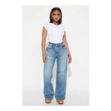 Tall Nova 90s Baby Basic Stretch Wide Leg Jean – Medium Wash
