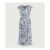 Tamara H Blue Floral a Line Maxi Dress