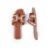 Tan Surge Cut out Strap Flat Sandals