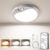 Tanbaby Rechargeable Motion Sensor Ceiling Light Indoor with Remote, 8000mAh Magnetic Battery Operated Lights, 3 Colors Dimmable LED Ceiling Lights,Wireless Wall Lights for Bath,Hallway,Garage