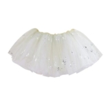 Tancefair Girls 4-Layer Sparkly Tulle Tutu Skirt Green
