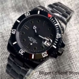 Tandorio/Bliger Automatic Watch ( PT5000 high beat movement / Black PVD Stainless Steel / Sapphire Glass / 100M )tandorio Timepieces Store