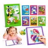 Tangdudu 6-Piece Magic Water Colouring Books for Kids with Pen