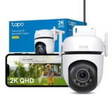 Tapo C520WS Pan/Tilt Outdoor Security Camera, 2K 4MP WiFi Outdoor Camera, 360 Vision Motion Tracking – Prime Exclusive