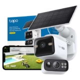 Tapo C645D KIT 2K 3MP Dual Lens Solar Security Camera Outdoor Wireless, Smart AI Outdoor, Night Colour, Ultra Wide Angle (Prime Day Deal)