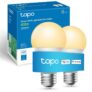 Tapo L510E (2-Pack) E27 Smart Bulb, Alexa Light Bulb, WiFi Smart Light Bulb, Dimmable, 8.3W (60W), Schedule & Timer
