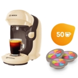 Tassimo Style Friendly – Cream & The Every Day Coffee Machine Bundle 50 Pods / X2 Travel Coffee Cups w/Code £54.99