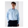 Taylor & Wright Blue Textured Regular Fit Shirt