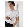 Taylor & Wright White Textured Regular Fit Short Sleeve Shirt