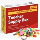 Teacher Gifts for Women & Men Funny Teacher Supply Box with Fizzy Sweets 70g Thank You Teacher Gifts End of Year, Christmas, Leaving Sweet Edition Novelty Gift Set