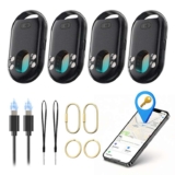 Tecknet Air Tag Tracker 4-Pack Compatible with Apple Find My (iOS Only), Supports USB-C Charging – Sold by TerraGrow-EU FBA