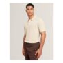 Ted Baker Cotton Blend Textured Knitted Polo Shirt