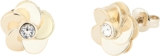 Ted Baker Pelipa Polished Flower Stud Earrings for Women (Gold/Crystal)