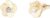 Ted Baker Pelipa Polished Flower Stud Earrings for Women (Gold/Crystal)
