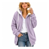 Teddy Fleece Winter Coat for Women, UK Warm Hoodie
