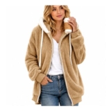 Teddy Fleece Womens Winter Coat with Hood