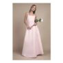 Teen Structured Satin Full Skirted Bridesmaid Dress