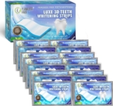 Teeth Whitening Strips – 28 Strips for Natural Clean Smile – 14 Days Advanced Non-Peroxide Teeth Whitening Kit – Home Tooth Whitening Non Crest Treatment 3D Advanced Effects