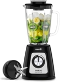 Tefal Blendforce II Blender, 2L Glass Jug, 1.25L Effective Capacity, 800W, 4 Removable Powelix Blades, Smoothie Blender, Ice Crush, 2 Speeds Pulse, Black, BL435840