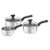 Tefal Comfort Max Stainless Steel 3-Piece Pan Set, Glass Lids