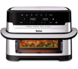Tefal Dual Easy Fry Flex EY922D Flexi Drawer Air Fryer, 9L, Stainless-steel