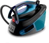 Tefal, Express Vision, Steam Generator Iron, 1.8L water tank, 7 Bar, 130 g/min continuous steam & 600 g/min steam boost, 2 min heat-up, Black and Blue, SV8155G0