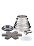 Tefal Ingenio Stainless Steel Pans, Lids & Utensils Set, 18 Piece