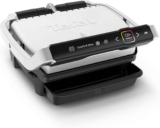 Tefal Optigrill Elite, 12 Cooking Programs, Measure Cook Technology, Temperature Intelligence, Removable Non-Stick Plates, Dishwasher Safe, GC750D40 – Stainless Steel