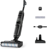 Tefal X-Clean 4 Cordless Wet and Dry Vacuum Cleaner, 50-Min Battery 2-in-1 Cleaning, Simple Self-Cleaning, Smart Sensor, Self-Propelled Brush-Roll, Edge Cleaning, Grey, GF5035M0