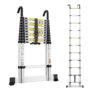 Telescopic Ladder 3.3M Aluminium Loft Ladder, Ladders Extendable with Hooks