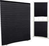 Temporary Blackout Blinds,180 90 cm Stick on Curtains Blackout Blinds No Drill Blinds Blackout Curtains for Bedroom Kitchen Bathroom Windows Bedroom,Nursery,Loft,Travel RV Car