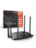 Tenda Wi-Fi 6 Router AX3000 – Dual Band 2.4Ghz/5Ghz, 1xWAN/3xLAN Gigabit Ports, 5x6dBi Antennas, WiFi Mesh, Repeater Mode